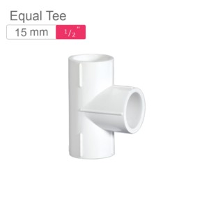 Supreme AquaGold uPVC Equal Tee 15mm SCH 80 Off White