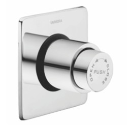 Varmora Metropole flush valve concealed 32mm single flush with square cover plate