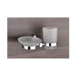 FAB Vogue Soap Dish with Tumbler Holder