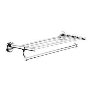 Varmora Evon Towel rack 600mm long with lower hanger and 4 hooks