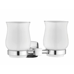 Varmora Verona Twin Tumbler holder with ceramic glass