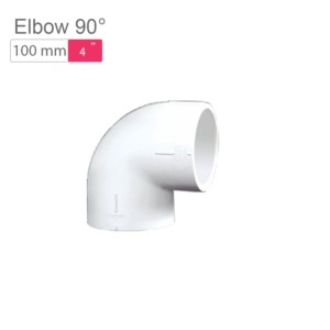 Supreme AquaGold uPVC Elbow 90° 100mm SCH 80 Off White