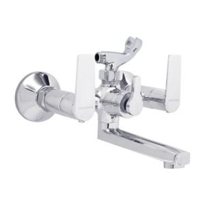 Johnson Fusion Wall Mixer 2 in 1 with Crutch Quarter Turn