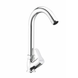 Varmora Merlin Swan neck tap with left hand operating knob