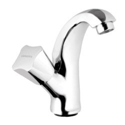 Varmora Contica Swan neck tap with left hand operating knob