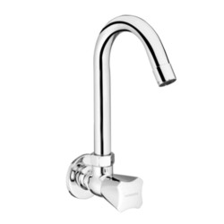 Varmora Contica Sink cock with swivel spout wall mounted with wall flanges