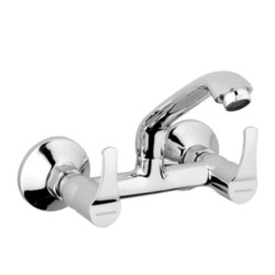 Varmora Phoenix Sink Mixer with swivel spout wall mounted with wall flange
