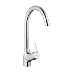 Varmora Phoenix Single lever sink mixer w/o popup waste system with 460mm long braided hoses