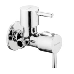 Varmora Fontana Angular stop cock 2 way with wall flange