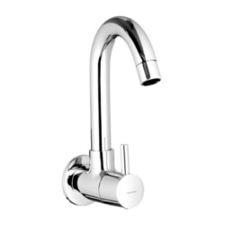Varmora Fontana Sink cock with swivel spout wall mounted with wall flanges