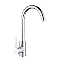 Varmora Fontana Single lever sink mixer w/o popup waste system with 460mm long braided hoses