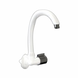 Watertec Flora Wall Sink Tap Long Spout Polymer