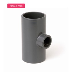 Sany Star PVC Reducing Plain Tee 40x32mm
