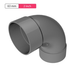 Sany Star PVC 2inch Socket Elbow 63mm