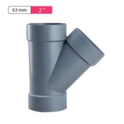 Sany Star PVC 2inch Socket Single Y 63mm