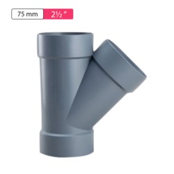 Sany Star PVC 2.5inch Socket Single Y 75mm