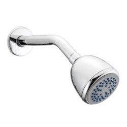 Varmora Overhead shower single flow 75mm with arm 20mm and 230mm long