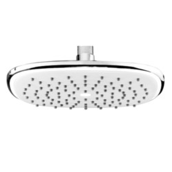 Varmora ABS overhead rain shower 200mm grey face plate square