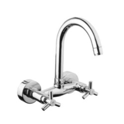 Parryware Trio Sink Mixer Wall Mounted Quarter Turn