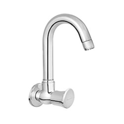 Parryware Droplet Wall Mounted Sink Cock Quarter Turn with Ceramic Innerhead