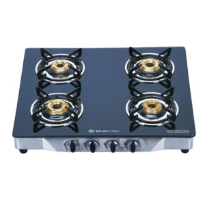 Bajaj CGX4 SS Gas Stoves SS Glass Top