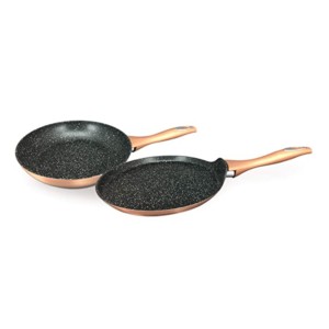 Impex GEM2S Forged 2Pc Set Die Cast Nonstick Fry Pan