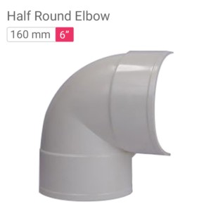 Star Rain Water Harvester Half Round Elbow 160mm 6inch