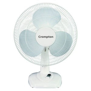 Crompton High flo Eva/ Iflo 400mm White Table Fan