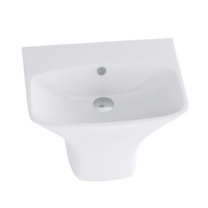 Hindware Berlin 56x47x39 Star White Integrated Pedestal Basin