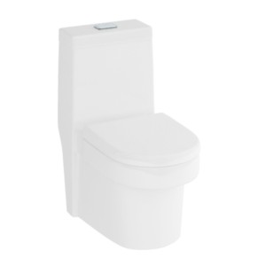 Hindware Venice S-Trap 300mm Star White 64x36x73cm One Piece Water closet