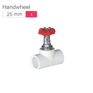 Supreme AquaGold uPVC Screw Tap with Handwheel 25mm SCH 80 Off White