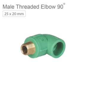 Supreme indo green PPR Male Threaded Elbow 90° 25x20mm