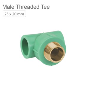 Supreme indo green PPR Male Threaded Tee 25x20mm