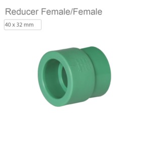 Supreme indo green PPR Reducer Female/Female 40x32mm