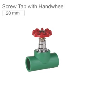 Supreme indo green PPR Screw Tap with Handwheel 20mm