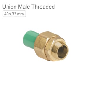 Supreme indo green PPR Union Male Threaded 40x32mm