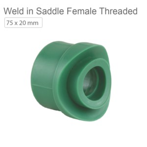 Supreme indo green PPR Weld in Saddle Female Threaded 75x20mm