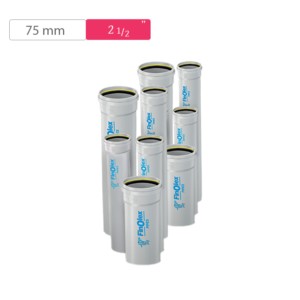 Finolex SWR Cut Pieces 75mm 2feet D/S with Integrated Ring Type A