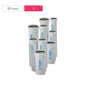 Finolex SWR Cut Pieces 90mm 20feet D/S with Integrated Ring Type A