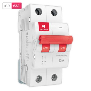 Havells MCB Isolator 63A Double