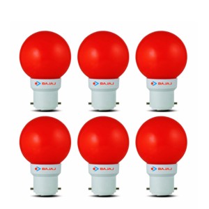Bajaj LED Ping Pong Red 0.5W B22