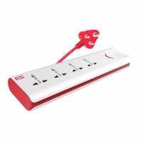 GM G-Magic E-Book 4 + 1 Power Strip with Master Switch, Indicator, Safety Shutter & 4 international sockets