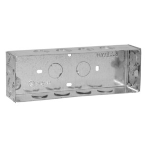 Havells Flush Metal GI 8M Box (H) with 6 Clamp