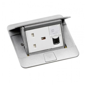 Legrand Arteor Matt aluminium finish 3 modules Pop up type flush mounting boxes for floor