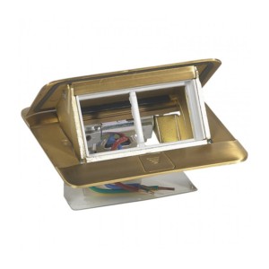 Legrand Arteor Brushed brass 4 modules Pop up type flush mounting boxes for floor