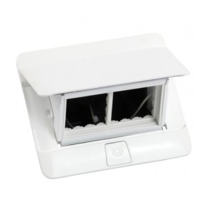Legrand Arteor Glossy White 4 modules Pop up type flush mounting boxes for furniture