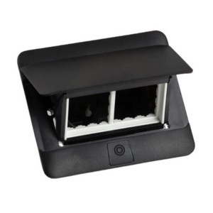 Legrand Arteor Matt Black 4 modules Pop up type flush mounting boxes for furniture