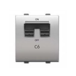 Goldmedal Nixon Double Pole C6 MCB White