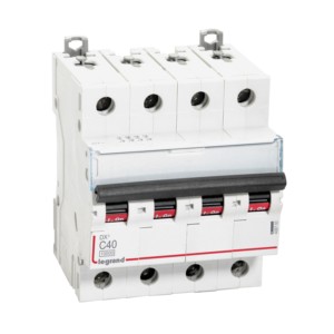 Legrand DX3 MCBs 40A C Curve Four Pole 415V