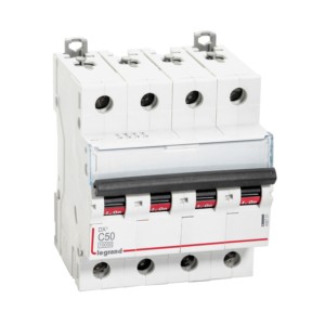 Legrand DX3 MCBs 50A C Curve Four Pole 415V